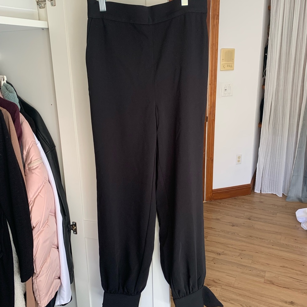 High waisted black professional pants